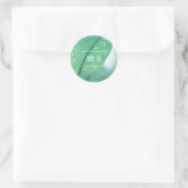 Bleekgroene bladplant Bedankt Sticker (Tas)