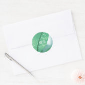 Bleekgroene bladplant Bedankt Sticker (Envelop)