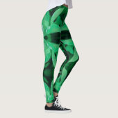 Bleekgroene bladplant Pastelkleuren Leggings (Rechts)