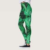 Bleekgroene bladplant Pastelkleuren Leggings (Links)