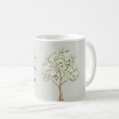 Bleekgroene Bloeiende Boom Koffiemok (Voorkant rechts)