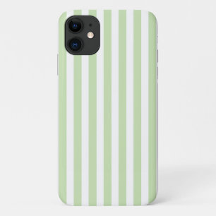 Bleekgroene en witte snoepstrepen Case-Mate iPhone case