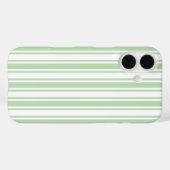Bleekgroene en witte snoepstrepen Case-Mate iPhone case (Achterkant (horizontaal))