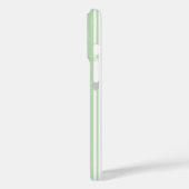 Bleekgroene en witte snoepstrepen Case-Mate iPhone case (Achterkant / Links)