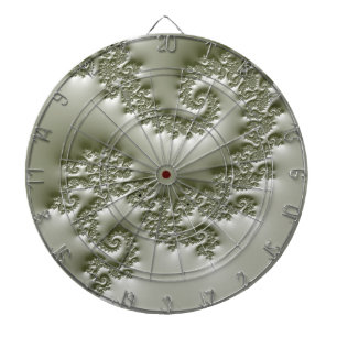 Bleekgroene fractal dartbord