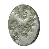 Bleekgroene fractal dartbord (Voorkant Rechts)