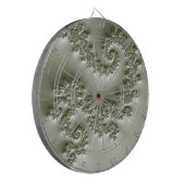 Bleekgroene fractal dartbord (Voorkant Links)