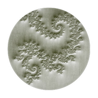 Bleekgroene fractal snijplank