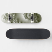 Bleekgroene fractale ontwerp das persoonlijk skateboard (Horizontaal)
