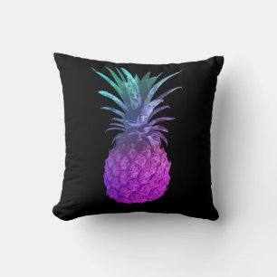 Bleekgroene paarse ananas minimalistisch kussenslo kussen