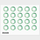 Bleekgroene Palm Lege Trouwcadeau Sticker (Vel)