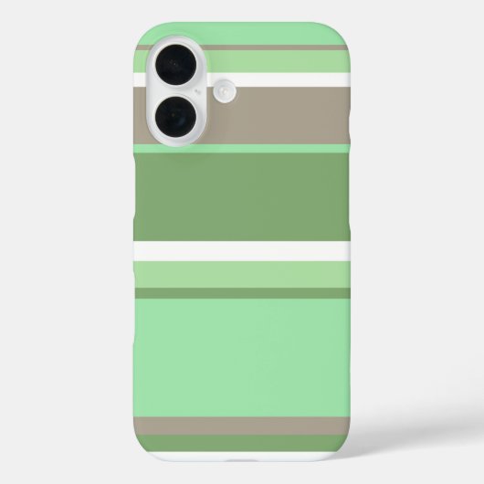 Bleekgroene strepen Case-Mate iPhone case (Achterkant)