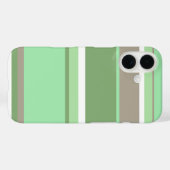 Bleekgroene strepen Case-Mate iPhone case (Achterkant (horizontaal))