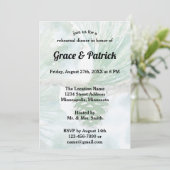 Bleekgroene winter dennenappel waterverfrepetitie kaart (Staand voorkant)