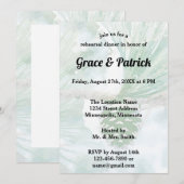 Bleekgroene winter dennenappel waterverfrepetitie kaart (Voorkant / Achterkant)