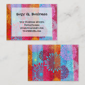 bleekkleurige ventilatorbranders op brede strepen visitekaartje (Voorkant / Achterkant)