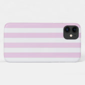 Bleekroze en witte snoepstrepen Case-Mate iPhone case (Achterkant (horizontaal))