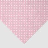Bleekroze en witte stippenpatroon tissuepapier (Detail)