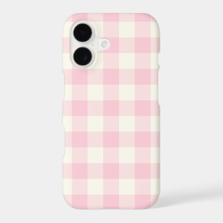 Bleekroze Gingham Patroon iPhone 7 Hoesje