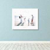 Bleekroze grote liefdesherinnering evenement foto canvas afdruk (Insitu (Houten vloer))