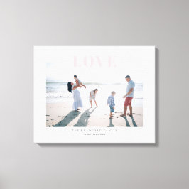 Bleekroze grote liefdesherinnering evenement foto  canvas afdruk