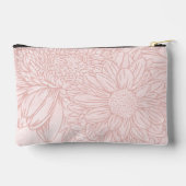 Bleekroze Grunge met Naam en Chrysanten Etui (Achterkant)