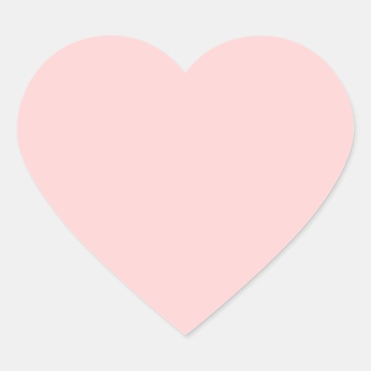 Bleekroze Hart Sticker (Voorkant)