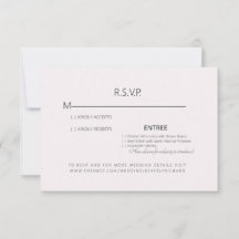 Bleekroze Huwelijks RSVP Kaart