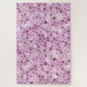 Bleekroze Kasseien Patchwork Terrazzo Patroon Legpuzzel (Verticaal)