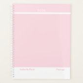 Bleekroze Minimalist Planner (Voorkant)