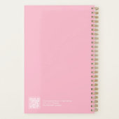 Bleekroze Minimalistische Planner (Achterkant)