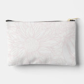 Bleekroze op witte chrysanten met foto etui (Achterkant)