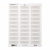 Bleekroze Retro Sterren Retouradres Etiket (Full Sheet)