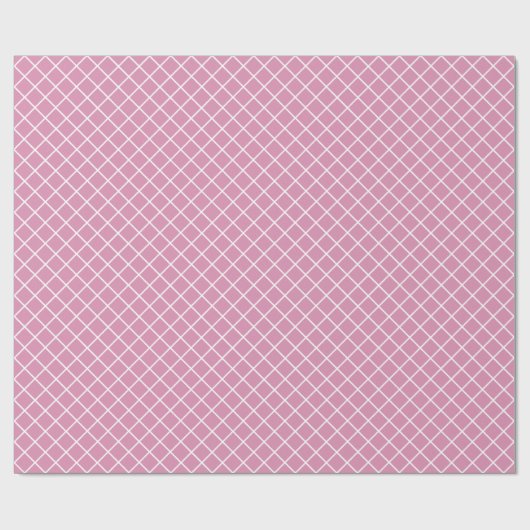  bleekroze wit Check Patroon Cadeaupapier (Vlak)