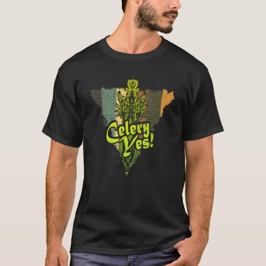 Bleekselderij Ja Moestuinier T-shirt (Voorkant)