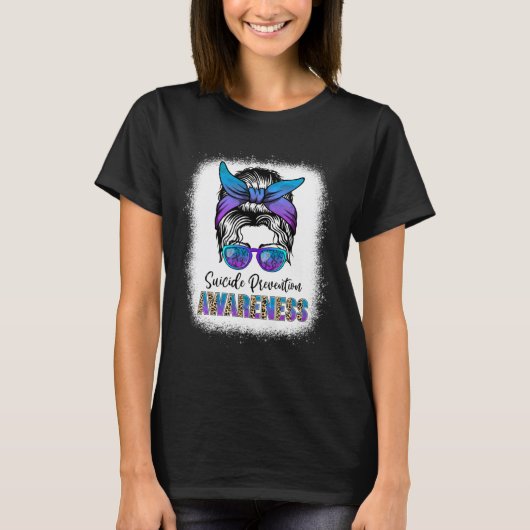 Bleekte boodschap van week B: preventie van zelfmo T-shirt (Voorkant)