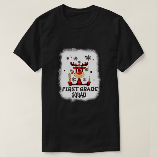 Bleekte eerstegraads rendier Funny Teacher T-shirt (Design voorkant)