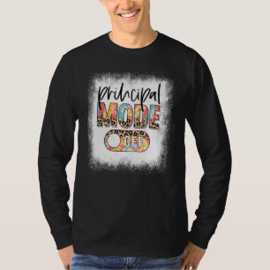Bleekte hoofdmodus uit luipaard kleurstof zomer t-shirt