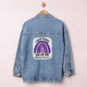 Bleekte Ik Draag Paarse voor mijn vader Alzheimer' Denim Jacket (Hangar)