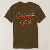 Bleekte leopard Basketball Game Day Vibes Basketk T-shirt (Design voorkant)