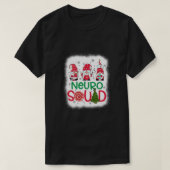 Bleekte Neuro Squad Gnomies Nurse kerstpine T-shirt (Design voorkant)