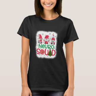Bleekte Neuro Squad Gnomies Nurse kerstpine T-shirt