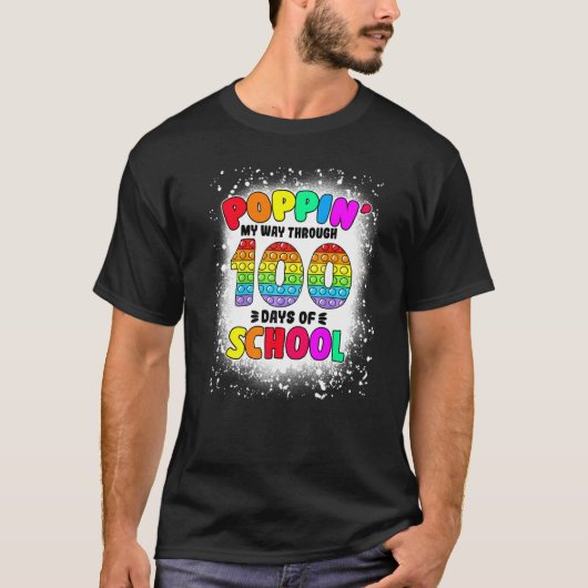 Bleekte Pop op mijn manier door 100 dagen school T-shirt (Voorkant)