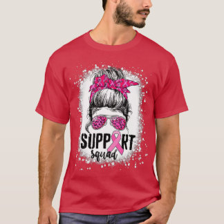 Bleekte roze lintsteunhoek t-shirt