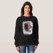 Bleekte zonnebloem Ik ben het Storm Vrouwenvrouw Trui (Voorkant volledig)