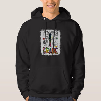 Bleektypografie eerste graad laatste dag van de sc hoodie