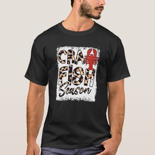 Bleekvis Craw Fish Sason Leopard Crawfish Seafood T-shirt (Voorkant)