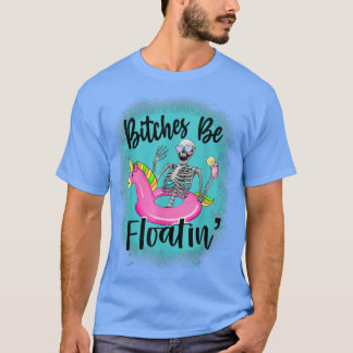 Bleekzakken zijn floatine', Humor zomerskelet T-shirt