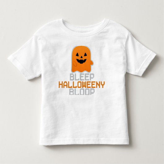 BLEEP HALLOWEENY BLOOP KINDER SHIRTS (Voorkant)