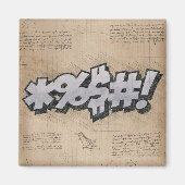 BLEEP!  stripboek Steampunk Pop Magneet (Voorkant)